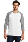 District Made Men's Perfect Tri 3/4 Sleeve Raglan Shirt - DM136