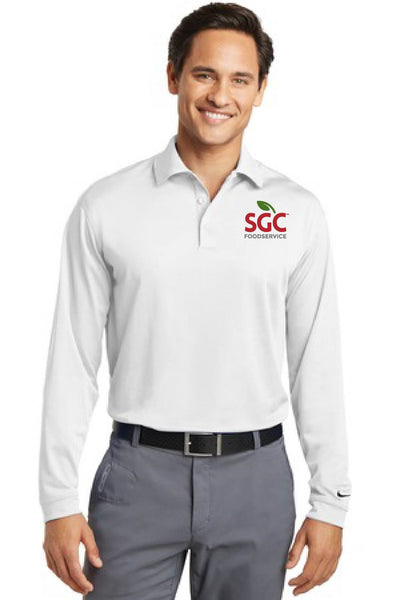 Fellers Logo Nike Golf Long Sleeve Dri-FIT Stretch Tech Polo - 466364